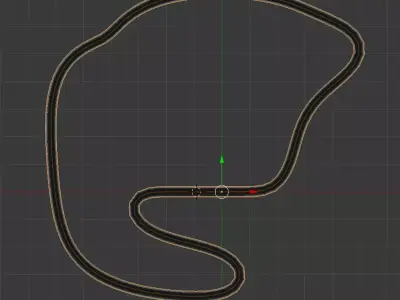 Race Track Low-poly 3D model order