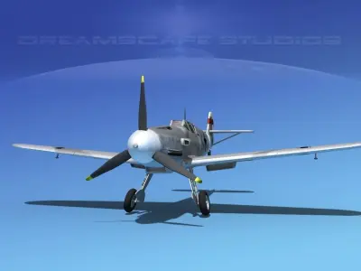 Messerschmitt BF-109 V08 3D model