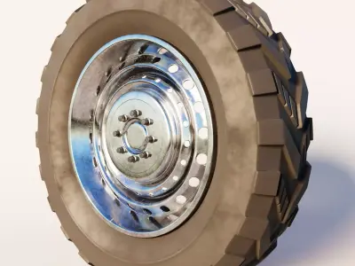 Off Road Vehicle Wheel Free 3D model