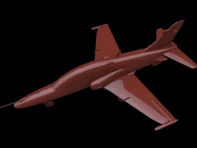 BAe Hawk 128 Free low-poly 3D model