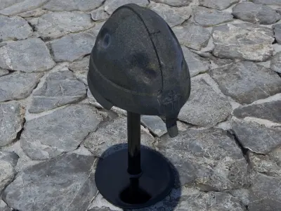 Medieval helmet Free low-poly 3D model