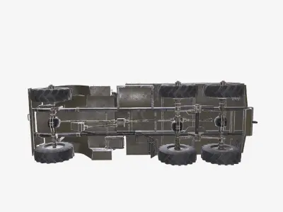 Military Truck Low-poly PBR Low-poly 3D model