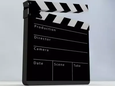 Film Slate Clapper 3D model