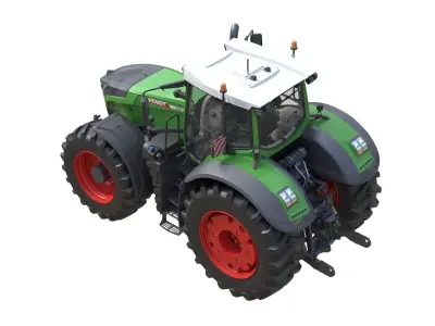 Fendt 1050 Vario Tractor Low-poly 3D model