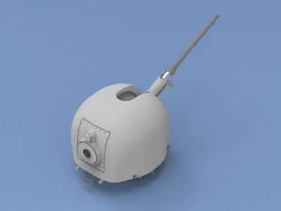 Oto melara 76 mm  3D model
