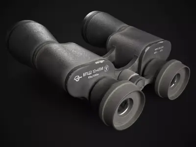 USSR Binoculars Low-poly 3D model