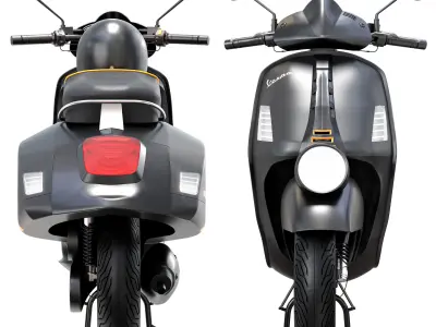 vespa gtv 300 3D model