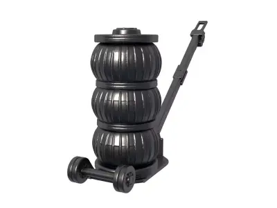 Air Jacks - Lifting Jack with Heightened Column 3D print model