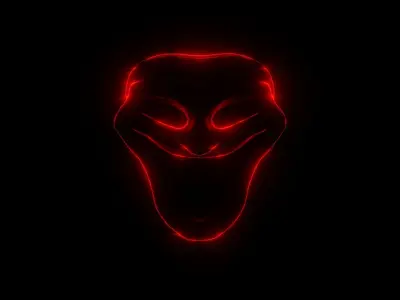 Creepy Horror Mask or Face 3D model