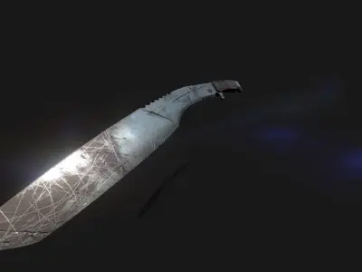  KNIFE MELEE WEAPON Low-poly 3D model
