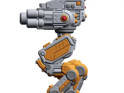 Mech Forge Cricket Miniature SciFi Mech for Tabletop Wargames  3D print model