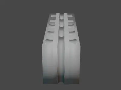 Foamblock - PBR Low Poly concrete block 3D model