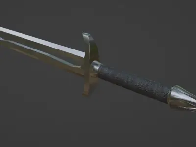 Fantasy Dagger Low-poly 3D model shop