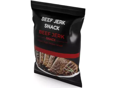 Snacks Beef Jerky 3D model