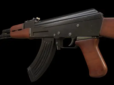  ak47 gun  Free low-poly 3D model