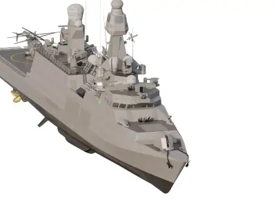 EUROPEAN ARMED FORCES  NAVY CORVETTE 3D model
