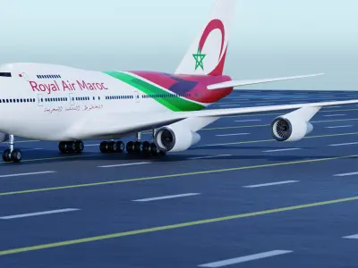 Airplane Boeing 747  3D model