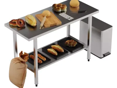 Bakery Set 1  Low-poly 3D model