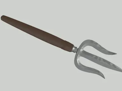Tombak Trisula  Low-poly 3D model