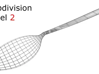 Fork Fork Fork Fork Fork Free low-poly 3D model