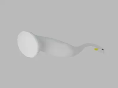 Ceramic goose Low-poly 3D model