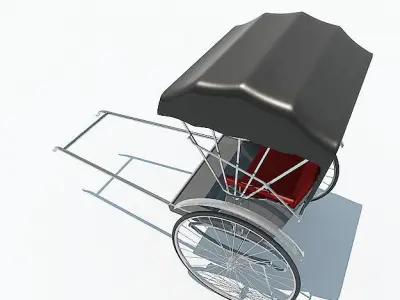 Rickshaw 3D model buy
