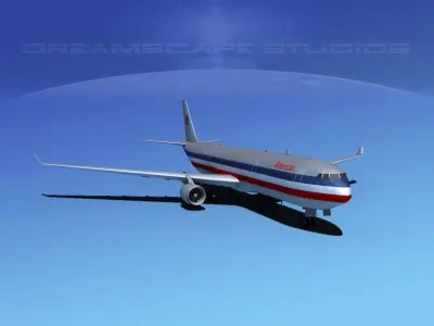 Airbus A330-300 American Airlines 1 3D model