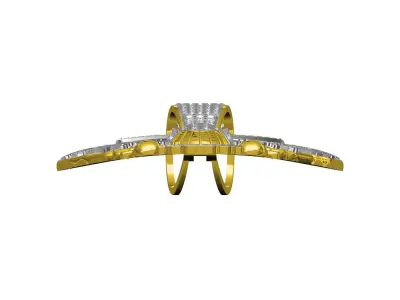 Antique Diamond Eagle Pendant 3D print model