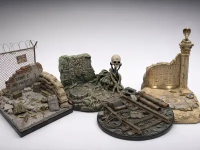 Environment Diorama Bases Bundle Printable STL Pack