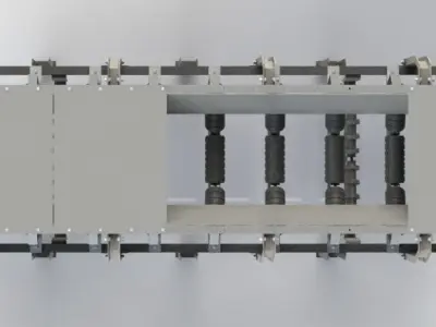 Conveyor sand and gravel 3D model