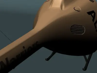 Helicopters helicopter Low-poly 3D model