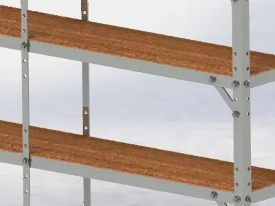 Garage and Workshop Rack 3D model