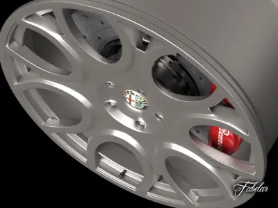 Alfa Brera rim 3D model