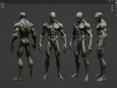 Alien Character 3D model buy