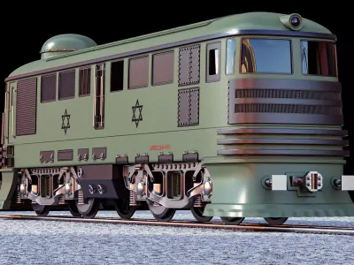train israeli - israeli 3D model