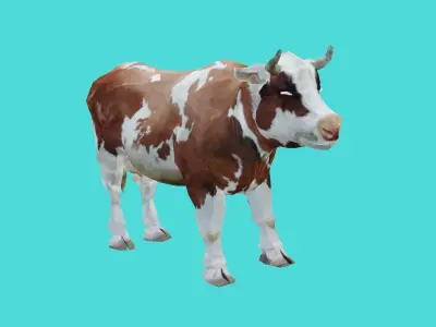 cow lowpoly 3d model 3D model purchase