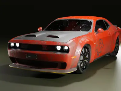 Dodge Jailbreaker Car Low-poly 3D model