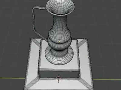 brass vase 3D model purchase