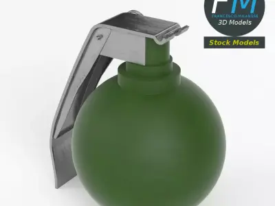 Fragmentation grenade Free 3D model