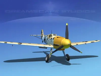 Messerschmitt BF-109 V10 3D model