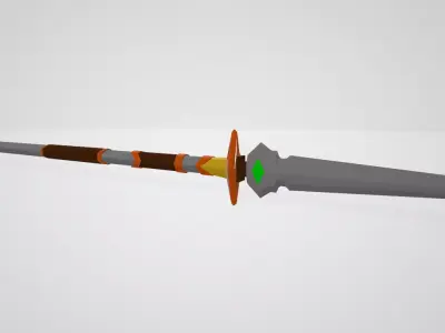Spear Low-poly 3D model shop