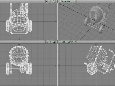 Concrete Mixer Machine - Type 2 3D model