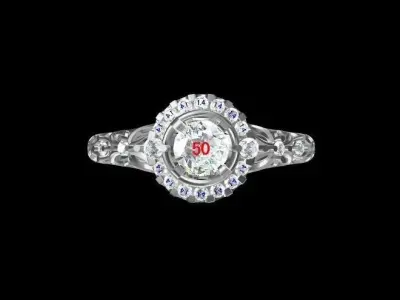 Delightful Antique Wedding Ring  3D print model