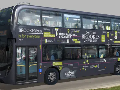 Alexander Dennis Enviro 400 MMC Brookes bus livery Low-poly 3D model