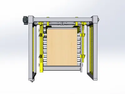 Automatic pallet warehouse 3D model 3D model