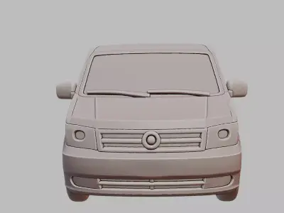 Minivan Passenger Vehicle Civilian Transport 3D Printable 3D print model