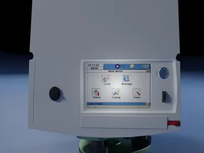 Scanstation C10 - Low poly 3D model Low-poly 3D model