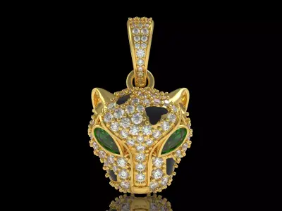 Penther Face Pendant 3D print model