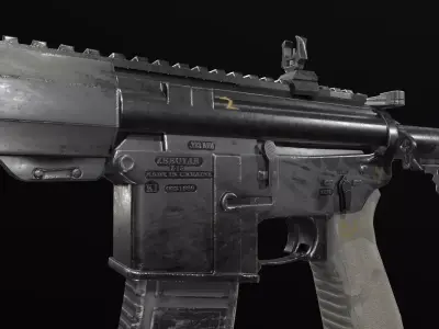 Zbroyar Z-15  AR-15   M4A4 LOW POLY MODEL FREE Free low-poly 3D model