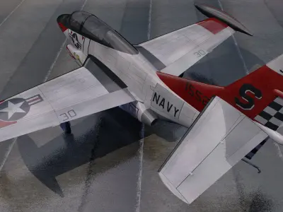 North American T-2C Buckeye 3D model